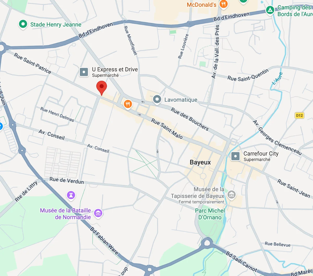 Map & access — 40 Rue Saint-Patrice, 14400 Bayeux, France